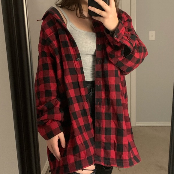 oversized flannel jacket - Picture 4 of 4